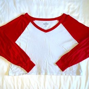 Hollister long sleeve crop top